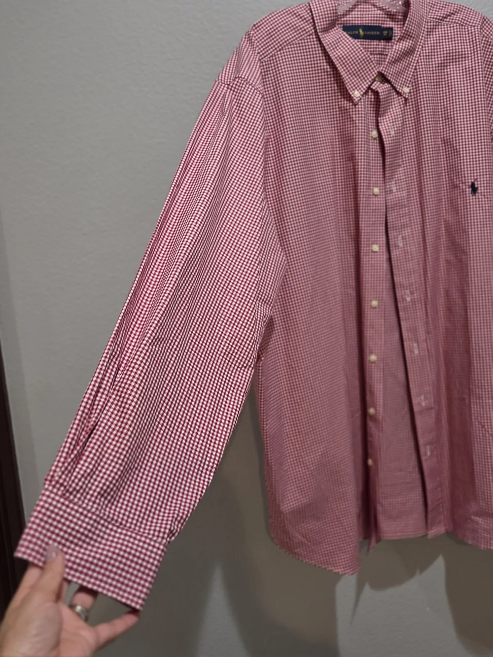 Polo by Ralph Lauren Red Gingham Button-Down Shirt Suze 3XB